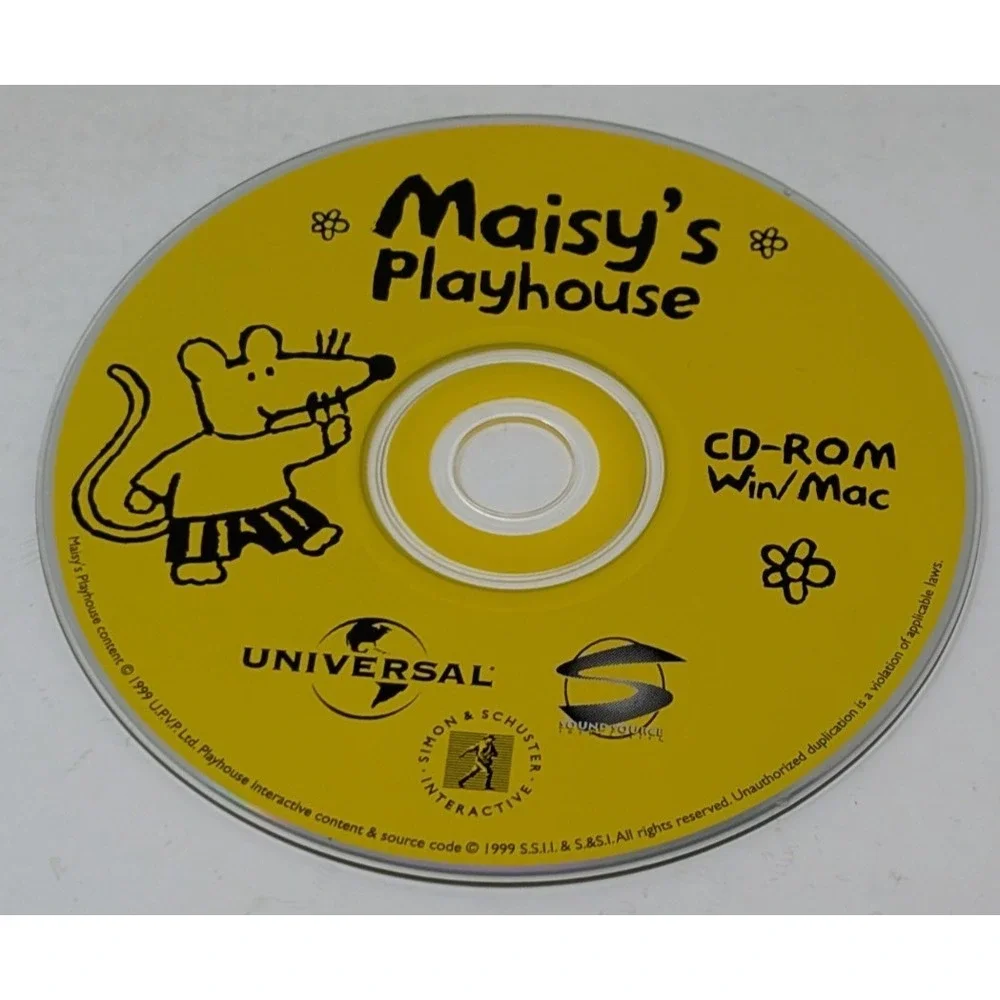 Simon & Schuster Maisy's Playhouse PC Game Windows / MAC CD-ROM VTG
